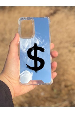 Samsung Galaxy A33 Uyumlu Aynalı Dolar Desenli Darbe Kamera Korumalı Silikon Telefon Kılıfı
