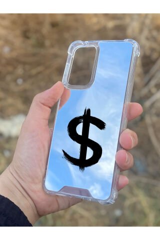 Samsung Galaxy A33 Uyumlu Aynalı Dolar Desenli Darbe Kamera Korumalı Silikon Telefon Kılıfı