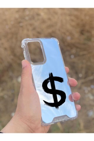 Samsung Galaxy A33 Uyumlu Aynalı Dolar Desenli Darbe Kamera Korumalı Silikon Telefon Kılıfı
