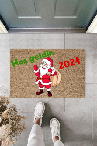 Kapı Önü Paspası Yeni Yıl Konsepti Dijital Baskı PY-175111140