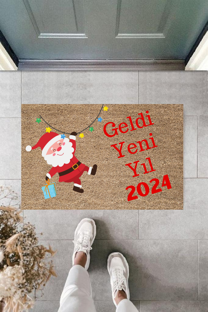 Kapı Önü Paspası Yeni Yıl Konsepti Dijital Baskı PY-175111143