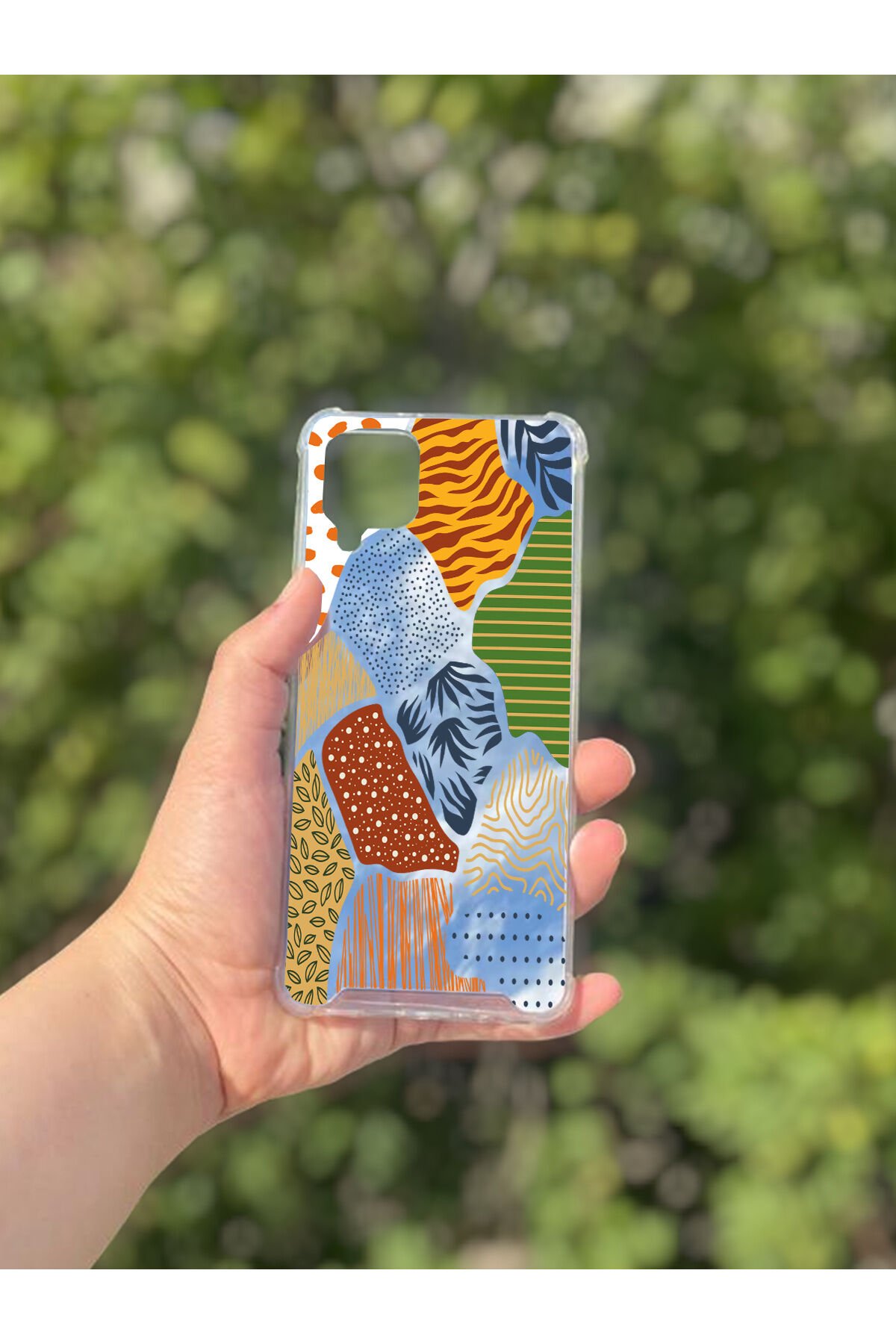 Samsung Galaxy A12 Uyumlu Aynalı Renkli Leopar Desenli Darbe Kamera Korumalı Silikon Telefon Kılıfı