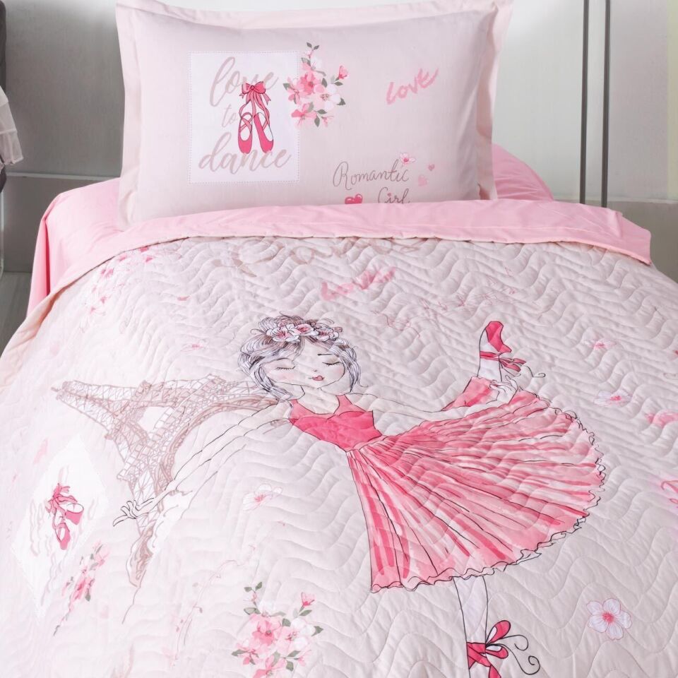 Ranforce 100% Pamuk Tek Kişilik Dört Mevsim Set Romantic Girl