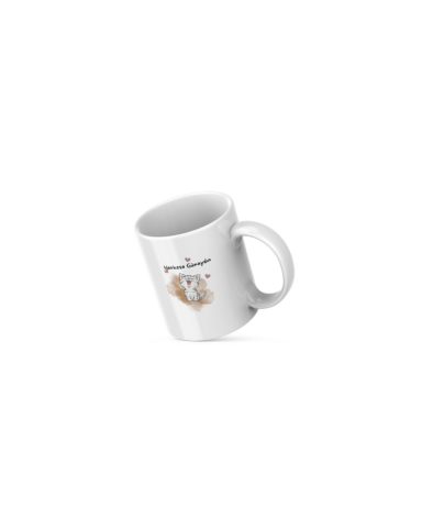 Sevimli Kedi Tasarım Seramik 350 Ml Kupa Bardak