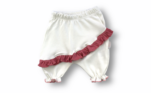 6-9 9-12 12-18 Ay Çiçek Nakışlı Roman Şalvar Bandanalı Kısa Kollu Sweat 3lü Kız Bebek Takımı
