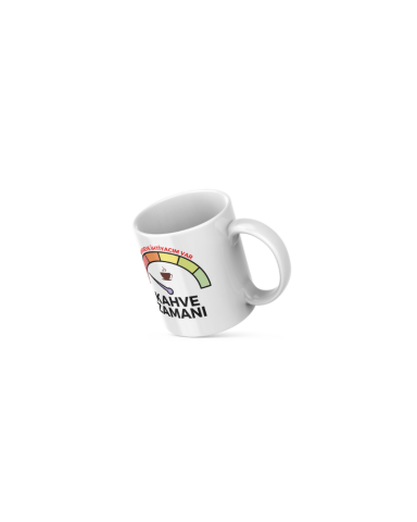 Kahve Zamanı Tasarım Seramik 350 Ml Kupa Bardak