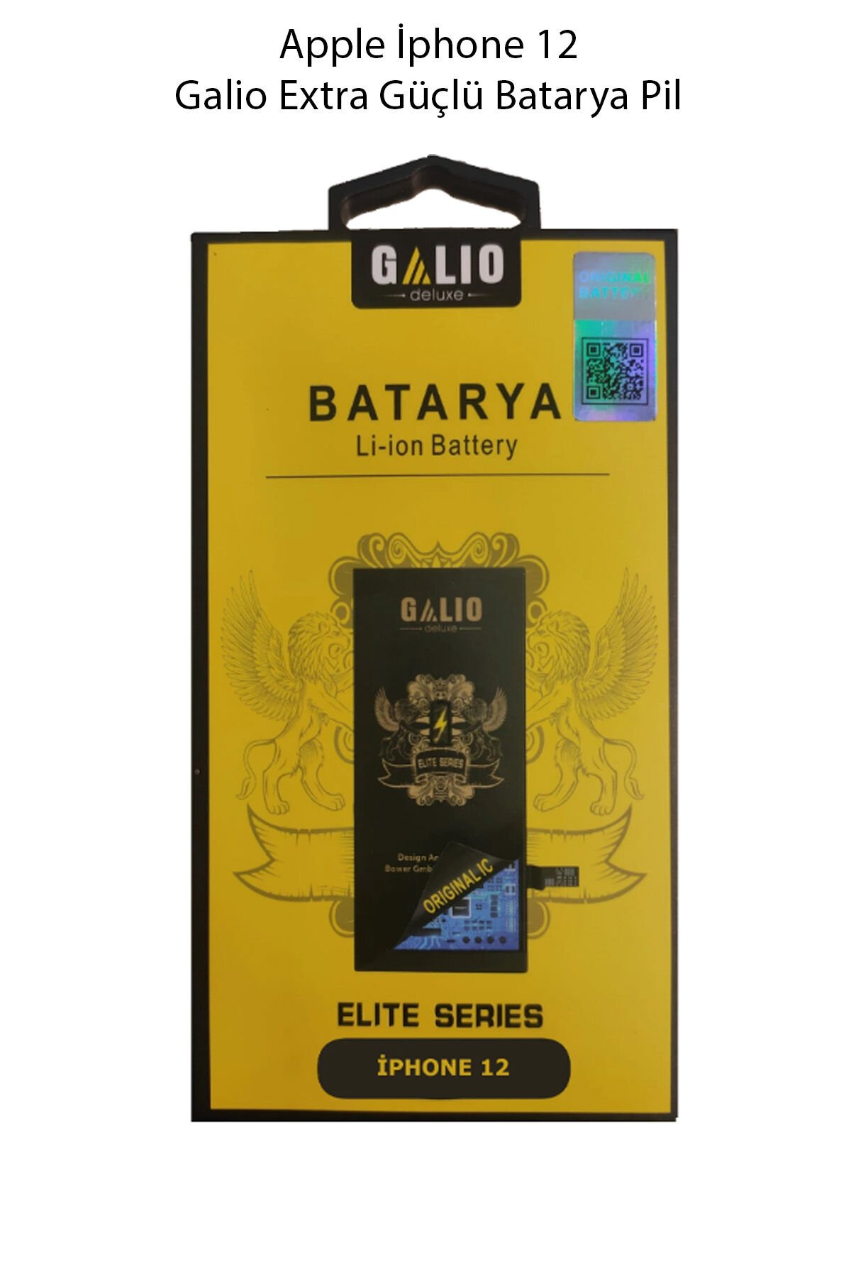 Apple İphone 12 Galio Extra Güçlü Batarya Pil