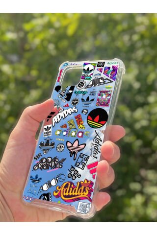 Samsung Galaxy A12 Uyumlu Aynalı Renkli Desenli Darbe Kamera Korumalı Silikon Telefon Kılıfı