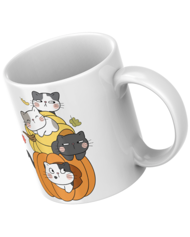 Kedi Temalı Tasarım Seramik 350 Ml Kupa Bardak