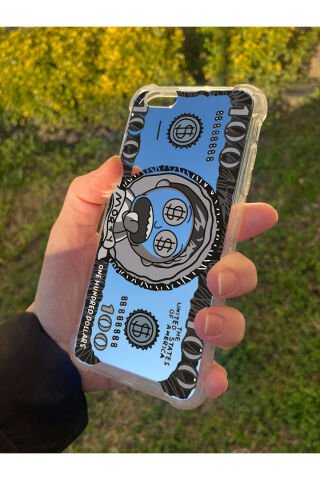 İphone 6 Plus Uyumlu Aynalı Dolar Desenli Darbe Kamera Korumalı Silikon Telefon Kılıfı