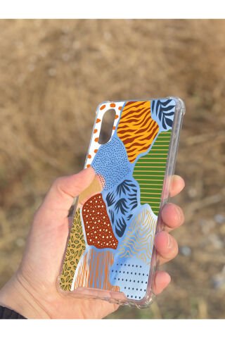 Samsung Galaxy A02 Uyumlu Aynalı Renkli Leopar Desenli Darbe Kamera Korumalı Silikon Telefon Kılıfı