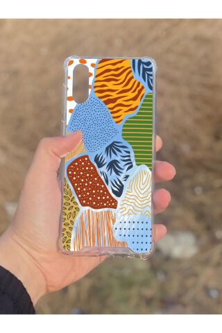 Samsung Galaxy A02 Uyumlu Aynalı Renkli Leopar Desenli Darbe Kamera Korumalı Silikon Telefon Kılıfı