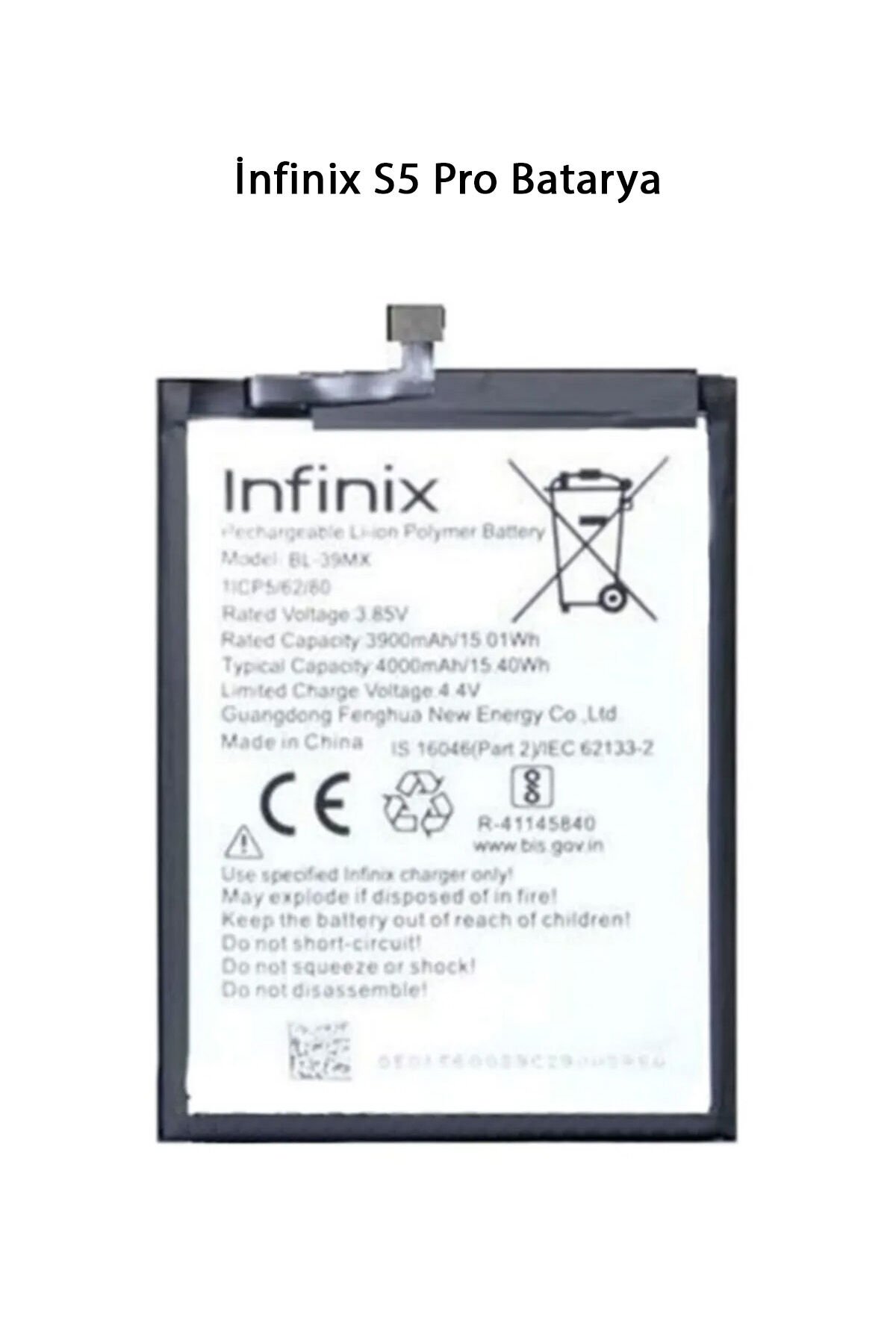 İnfinix S5 Pro Batarya Pil