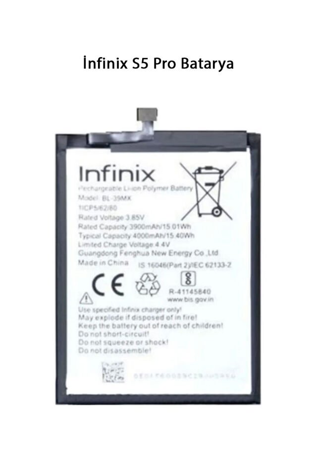 İnfinix S5 Pro Batarya Pil