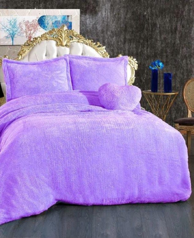 Peluş Nevresim Takımı Welsoft 200x220 cm Mor