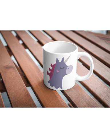 Unicorn Tasarımlı Seramik 350 Ml Kupa Bardak