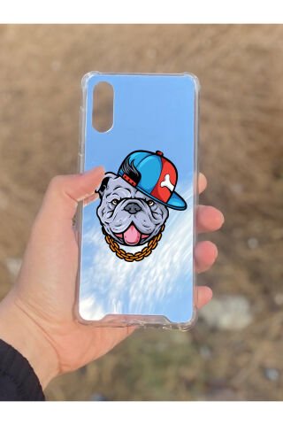 Samsung Galaxy A02 Uyumlu Aynalı Sevimli Köpek Desenli Darbe Kamera Korumalı Silikon Telefon Kılıfı