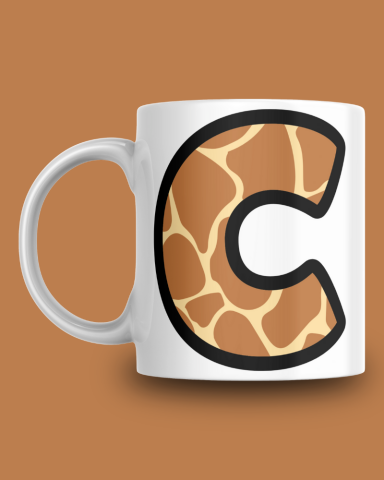 Giraffe C Harfli Kupa