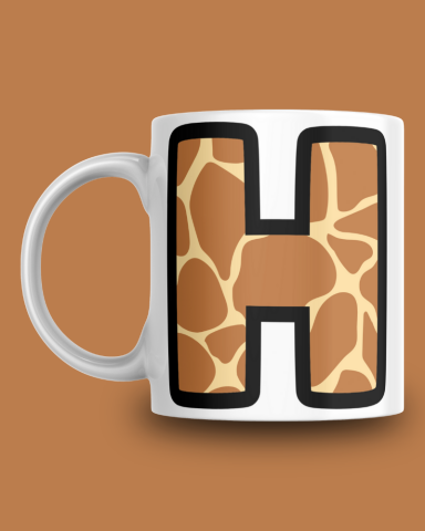 Giraffe H Harfli Kupa