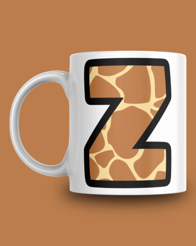 Giraffe Z Harfli Kupa