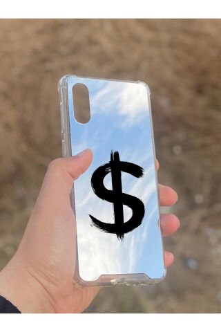 Samsung Galaxy A02 Uyumlu Aynalı Dolar Desenli Darbe Kamera Korumalı Silikon Telefon Kılıfı