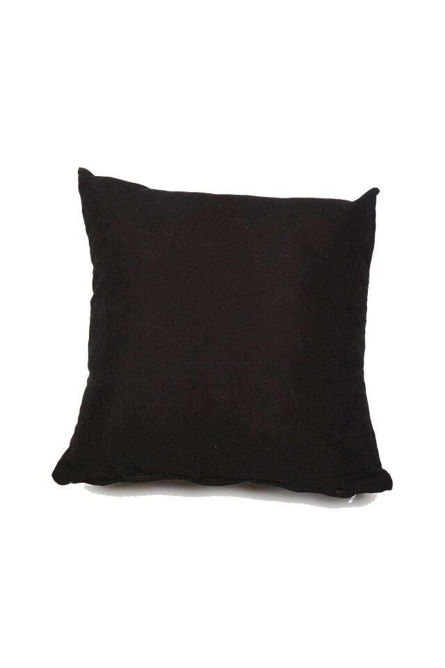 2 adet Süet Kırlent Minder Kılıfı 40X40cm Sarı Siyah