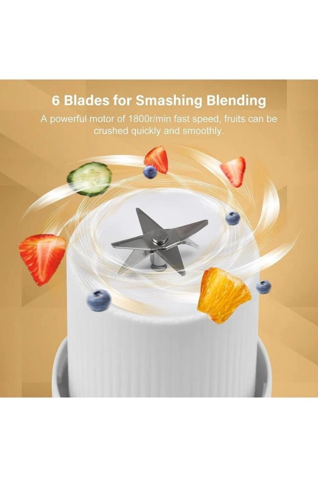 Taşınabilir El Blender 420 ML Meyve Smoothie Hazırlama Şişe Şeklinde Pratik