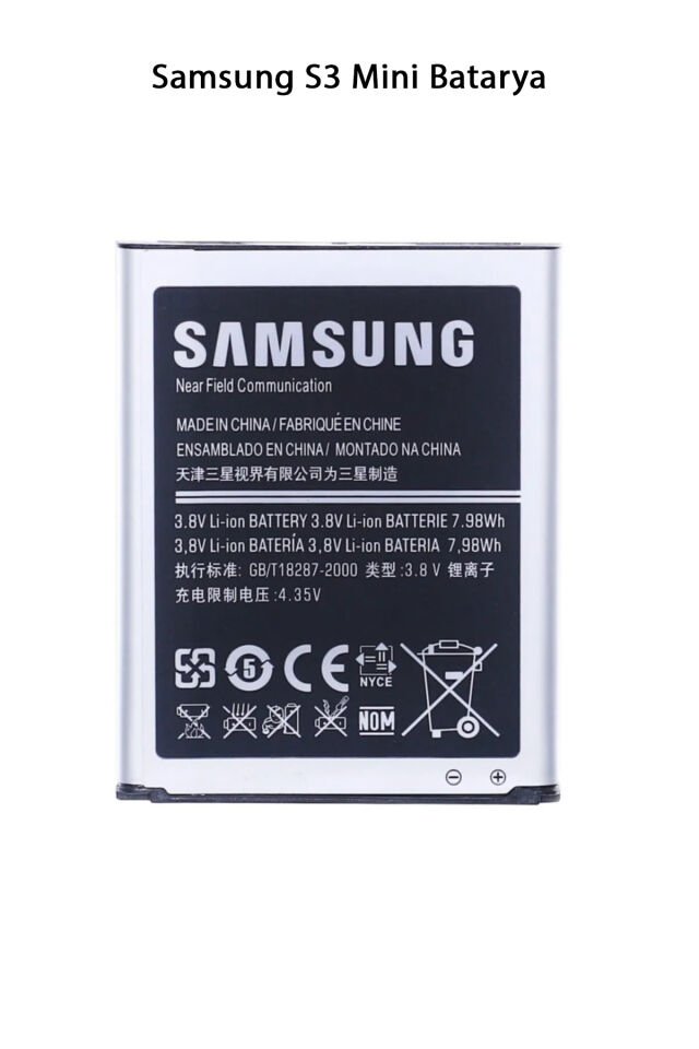 Samsung S3 Mini Telefonlarla Uyumlu Batarya 1500 mAh