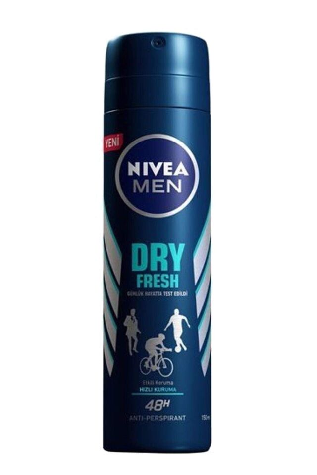 2 Adet Deo Sprey Erkek Deodorant Dry Fresh Pudrasız 150 ml