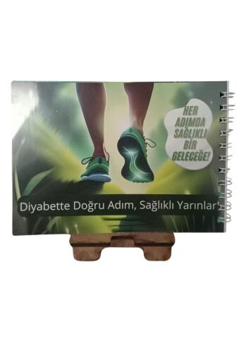 Diyabet Ölçüm Takip Çizelgesi Defteri A Kalite Özel Tasarım 6 Aylık A6 Boyut Yüksek Motiveli