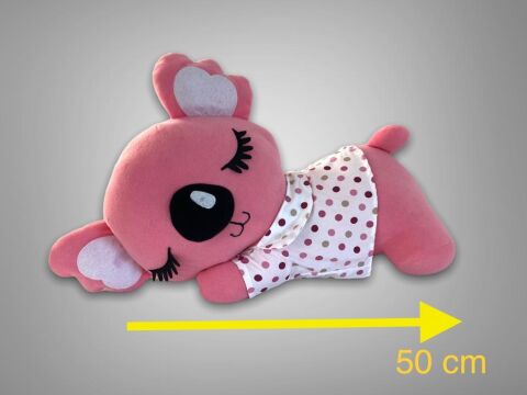Sevimli Koala Karakter Figür Peluş Oyuncak Pembe 50 cm Oyun ve Uyku Arkadaşı
