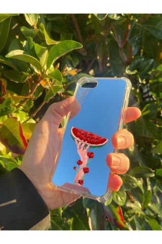 İphone 7 Uyumlu Aynalı Filistin Desenli Darbe Kamera Korumalı Silikon Telefon Kılıfı