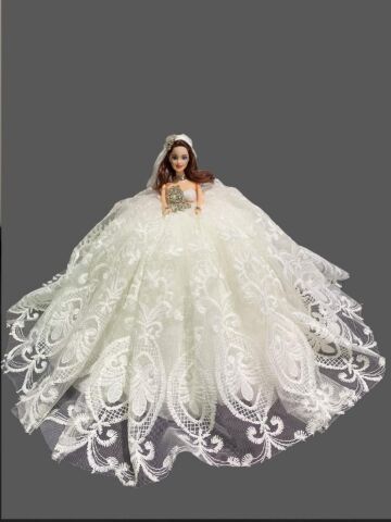 Gelinlikli Oyuncak Bebek 25 cm Özel ve El Yapımı