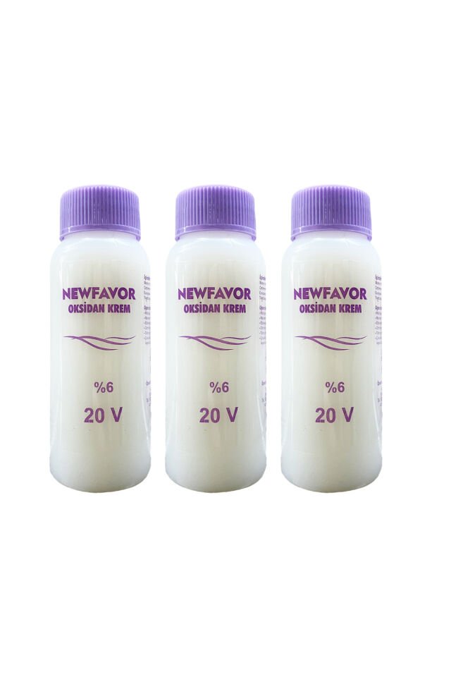 3 Adet Oksidan Krem Saç Boya Sıvısı 6'lık 20 volüme 60 ml