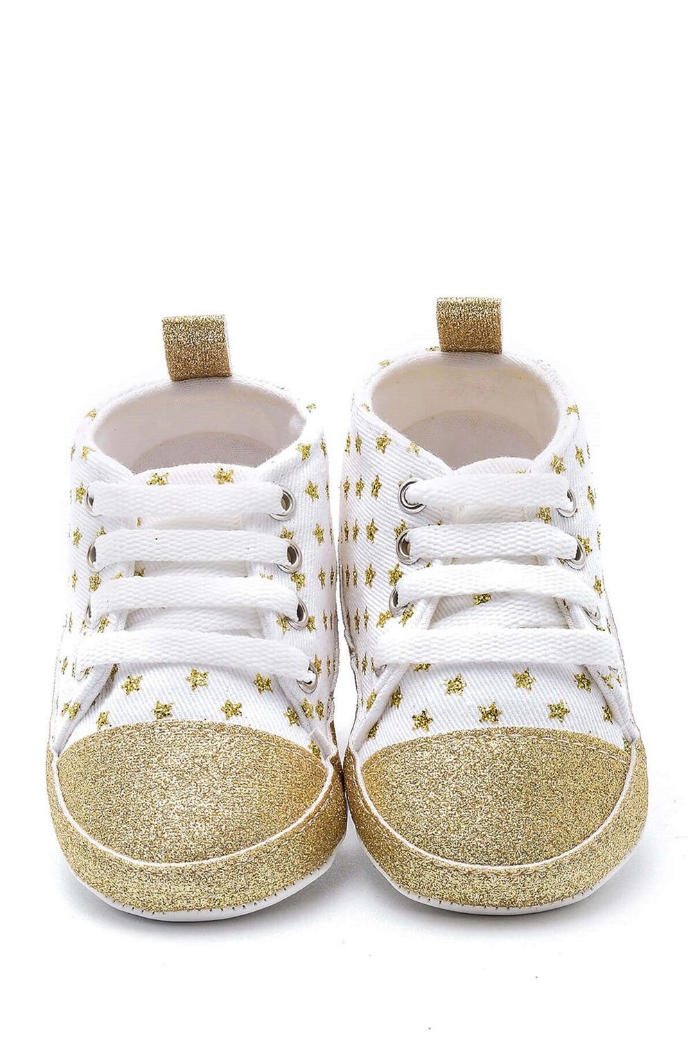 First Step Simli Yıldızlı Patik - Altın 8-12 Ay / No.18