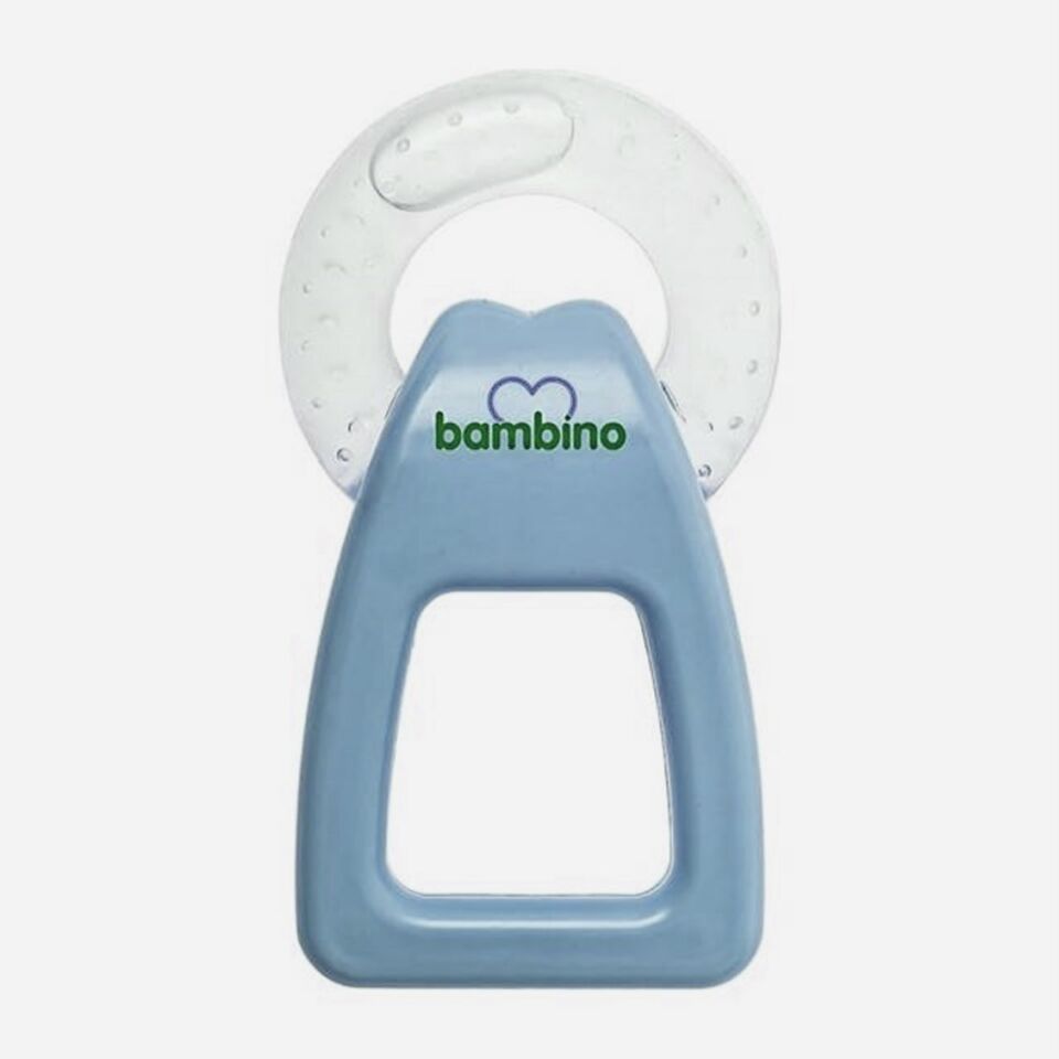 Bambino Tutma Saplı Sulu Diş Halkası - Mavi