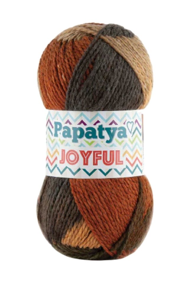 5 Adet Joyful Ekose Battaniye Ceket Panço İpi Yünü Renk no:08