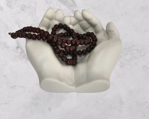 Avuç İçi El Sanatı Dekoratif Tabak 15x15 cm Bej