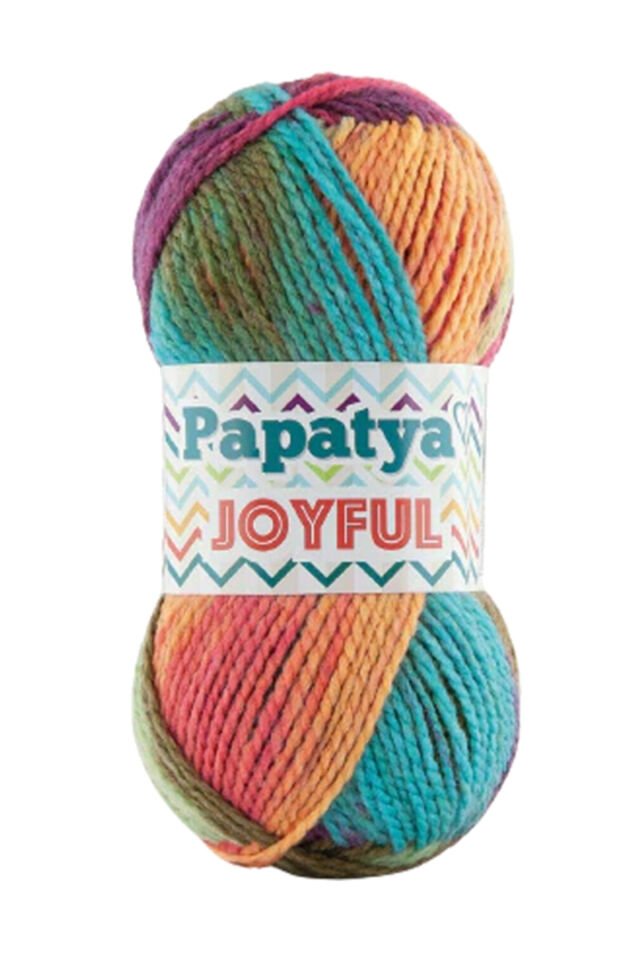 5 Adet Joyful Ekose Battaniye Ceket Panço İpi Yünü Renk no:22