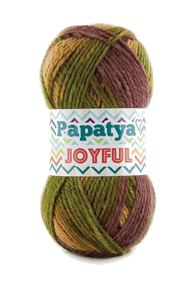 5 Adet Joyful Ekose Battaniye Ceket Panço İpi Yünü Renk no:32