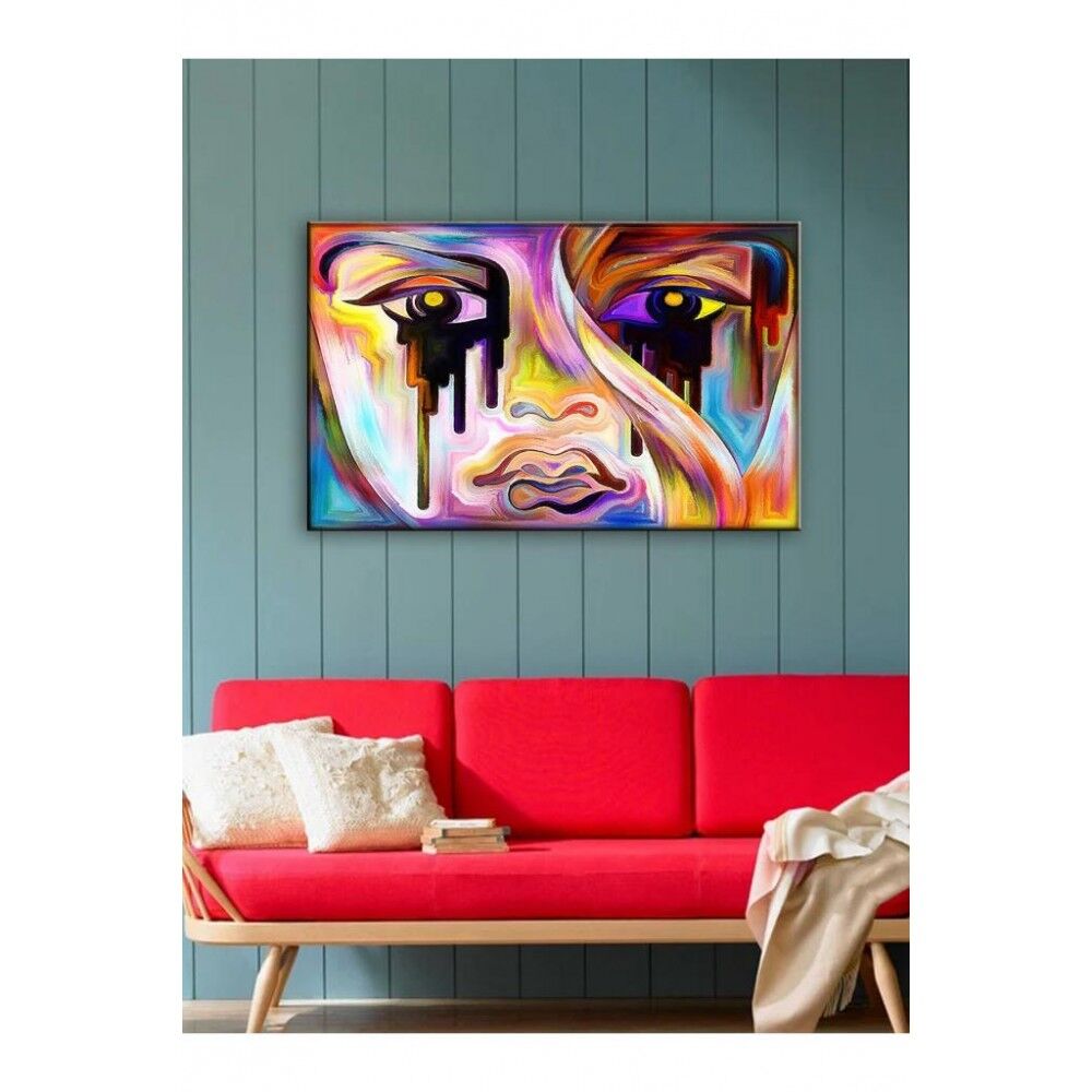 Kanvas Tablo Sanatsal Ağlayan Kadın Su - 70 x 100 cm