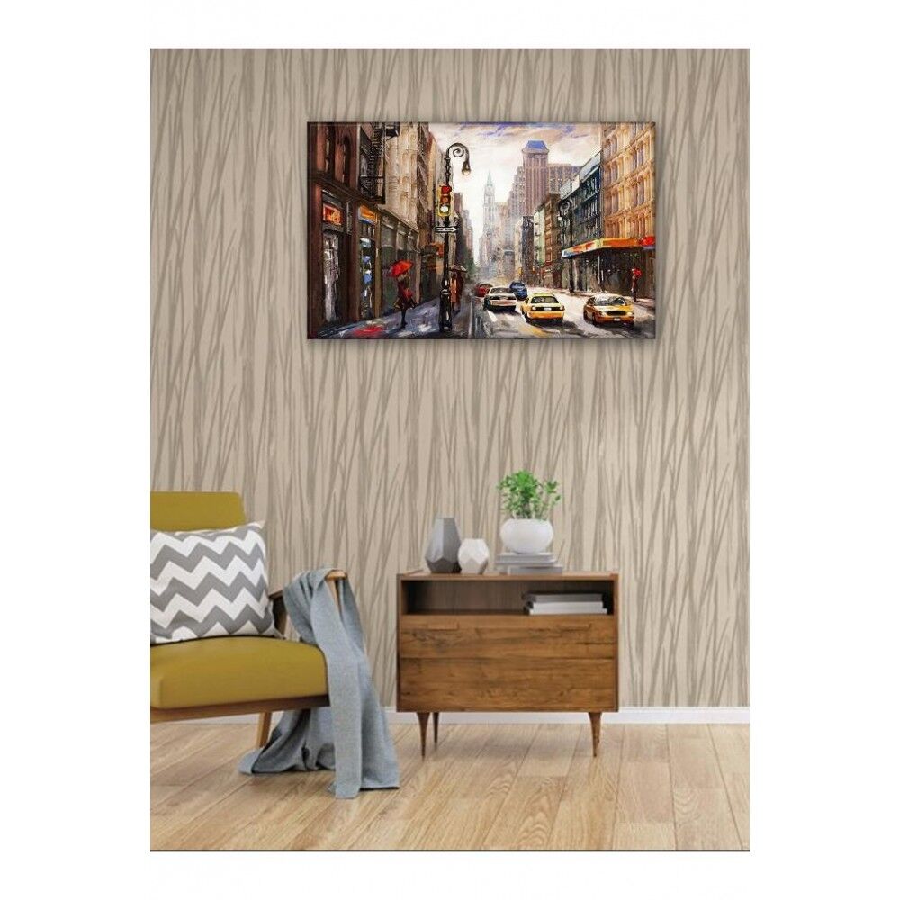 Kanvas Tablo Sokak Yağlı Boya (Yatak Odası Su) - 70 x 100 cm