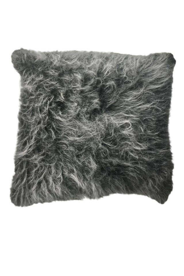 2 Adet Uzun Tüylü Peluş Lüks Salon Kırlent Minder Kılıf 52x52 S10