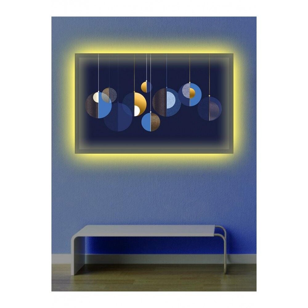 Kanvas Tablo 3D Dekoratif Led Işıklı - 70 x 100 cm