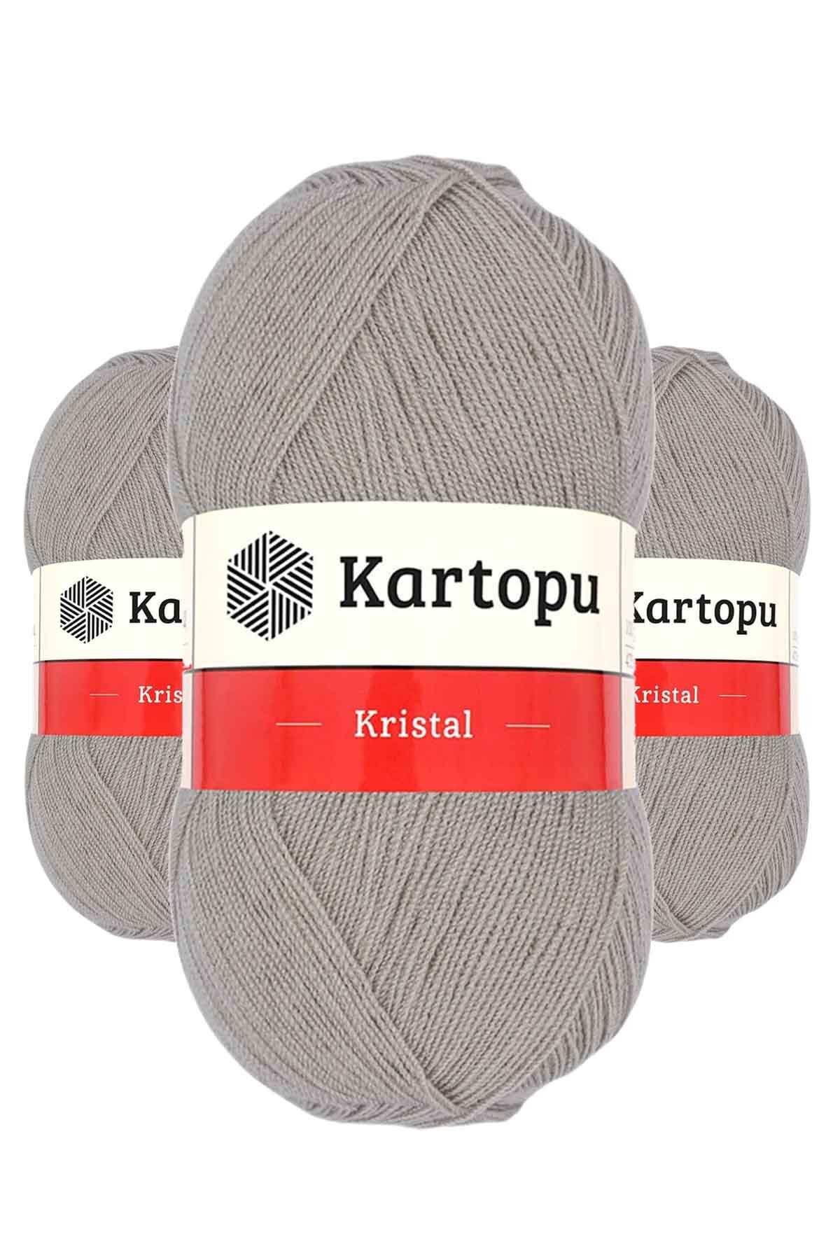 3 Adet Kristal Çift Katlı El Örgü Lif İpi Bej K861