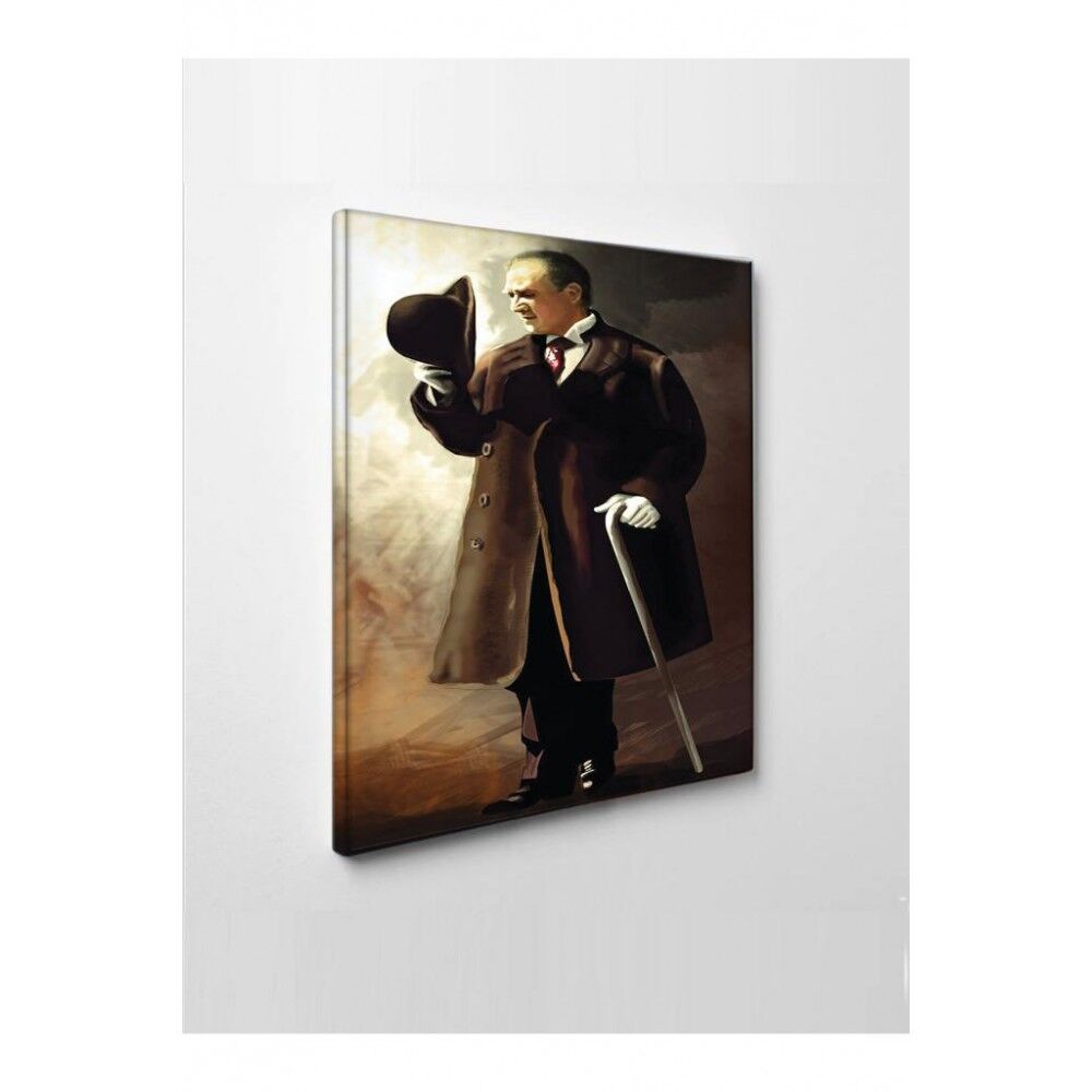 Kanvas Tablo Atatürk (EvOfis ) Led Işıklı - 70 x 100 cm