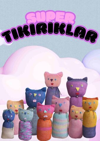 Tıkırık Örgü Yastık Uyku ve Oyun Arkadaşı Minik - 45 cm