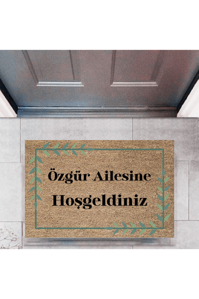 Kapı Önü Paspası Dekoratif Dijital Baskı Kişiye Özel P-2313