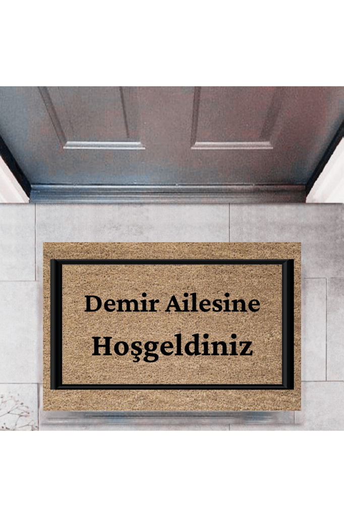 Kapı Önü Paspası Dekoratif Dijital Baskı Kişiye Özel P-2314