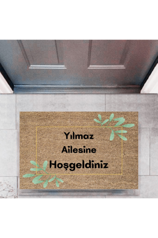 Kapı Önü Paspası Dekoratif Dijital Baskı Kişiye Özel P-2316